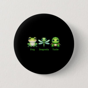 Subtiele anti-Trump politieke humor Kikker Dragonf Ronde Button 5,7 Cm