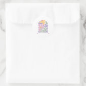Subtiele anti-Trump Ronde Sticker (Tas)