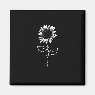 Subtiele anti-Trump-trui bloemen zonnebloem 1 Magneet