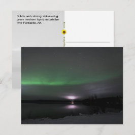 Subtiele Aurora Borealis, Fairbanks, AK - ansichtk Briefkaart