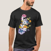 Subtiele Bi Pride Bloemen T-shirt (Voorkant)