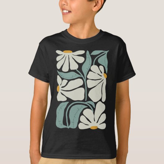Subtiele bloem Kamala Harris Boho esthetisch T-shirt (Voorkant)