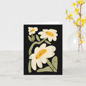 Subtiele Bloem Kamala Harris Boho Floral Kaart (Gele Bloem)