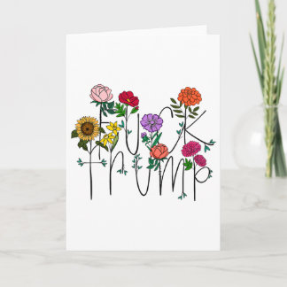 Subtiele Bloemen Anti Trump Kaart