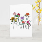 Subtiele Bloemen Anti Trump Kaart (Gele Bloem)