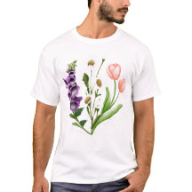 Subtiele Bloemen Anti Trump Shirt Bloemen Foxglove