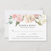 Subtiele bloemen | Maaltijdkeuze bruiloft RSVP Kaa (Voorkant)