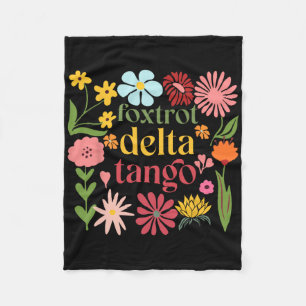 Subtiele Bloemen Trump Weerstaan Shirt Flowers Fox Fleece Deken