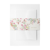Subtiele bloemenlente bruiloft uitnodigingen wikkel (Voorkant Voorbeeld)