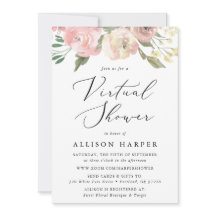 Subtiele Bloesems Bloemen Virtuele Baby Shower
