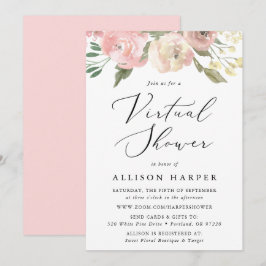 Subtiele Bloesems Bloemen Virtuele Baby Shower Kaart