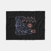 Subtiele Boho Bloemen Anti Trump Fleece Deken (Voorkant (Horizontaal))