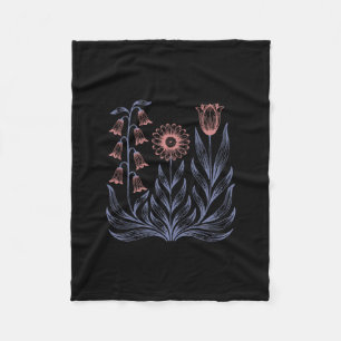 Subtiele Boho Bloemen Anti Trump Fleece Deken