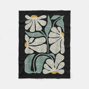 Subtiele Boho Bloemen Anti Trump, Kamala Harris Fleece Deken