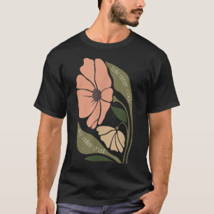 Subtiele Boho Bloemen Anti Trump P Liberaal protes T-shirt