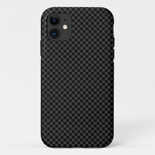 Subtiele controle - donkergrijs op zwarte iPhone d Case-Mate iPhone Case (Achterkant)