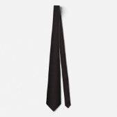 Subtiele Elegante Zwarte & Gouden Micro Stip Stropdas (Voorkant)