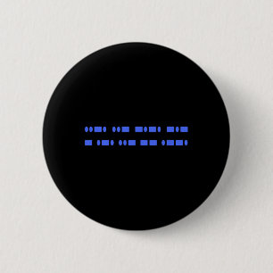 Subtiele F T morsecode weerstand 8647 feministisch Ronde Button 5,7 Cm