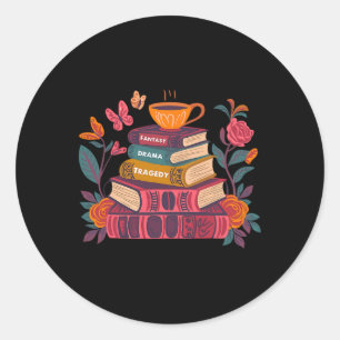 Subtiele Fantasy Drama Tragedie Boeken Trump Weers Ronde Sticker