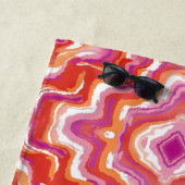 Subtiele gemeenschap Lesbische Pride vlag strand h Strandlaken (In situ)