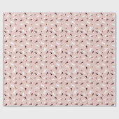 Subtiele Geo Sterren & Driehoeken – Roze Cadeaupapier (Vlak)