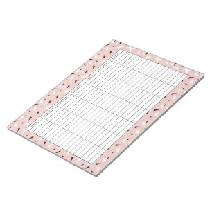 Subtiele Geo Sterren & Driehoeken – Roze  Notitieblok