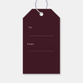 Subtiele Geometrie: Sterren & Driehoeken – Roze Cadeaulabel (Achterkant)