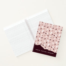 Subtiele Geometrie: Sterren & Driehoeken – Roze No Notitieboek