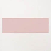 Subtiele gepersonaliseerde zachte blush roze op wi yogamat (Achterkant (horizontaal))