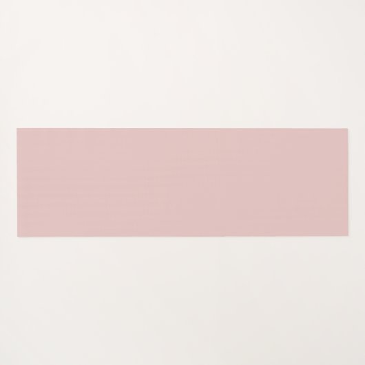 Subtiele gepersonaliseerde zachte blush roze op wi yogamat (Achterkant (horizontaal))