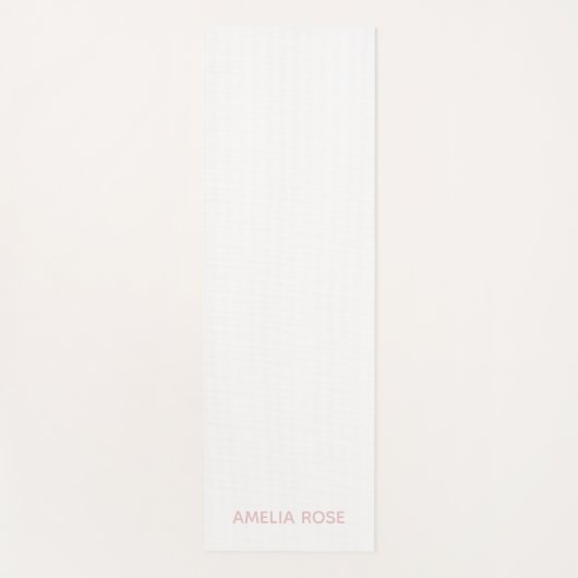 Subtiele gepersonaliseerde zachte blush roze op wi yogamat (Voorkant)