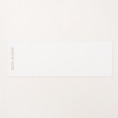 Subtiele gepersonaliseerde zachte blush roze op wi yogamat (Voorkant (horizontaal))