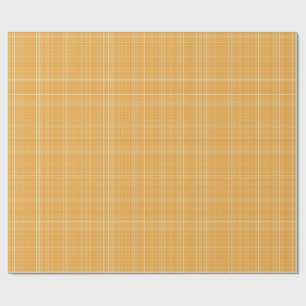 Subtiele Gouden Gingham Plaid Cadeaupapier