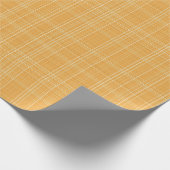 Subtiele Gouden Gingham Plaid Cadeaupapier (Hoek)