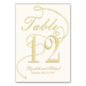 Subtiele Gouden Kalligrafie Glitter Kaart (Voorkant)