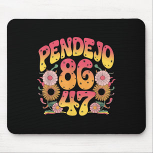Subtiele Groovy Retro Pendejo Bloemen Anti-Trump 8 Muismat