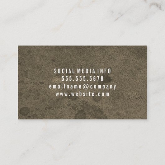 Subtiele Grunge Visitekaartje (Achterkant)