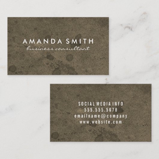 Subtiele Grunge Visitekaartje (Voorkant / Achterkant)