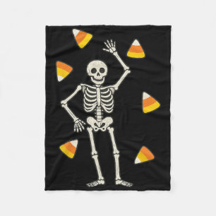Subtiele Halloween Skelet Snoep Halloween Kostuum Fleece Deken
