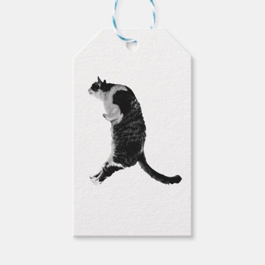 Subtiele kattenlabel cadeaulabel (Voorkant)