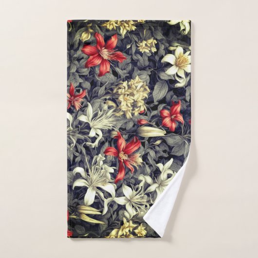 Subtiele kleur Wild Honeysuckle Print Bad Handdoek (Handdoek)