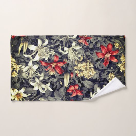 Subtiele kleur Wild Honeysuckle Print Bad Handdoek (Handdoek)