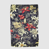 Subtiele kleur Wild Honeysuckle Print Golfhanddoek (Voorkant)