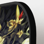 Subtiele kleur Wild Honeysuckle Print Pickleball Paddle (Links Detail)