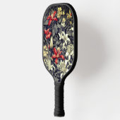 Subtiele kleur Wild Honeysuckle Print Pickleball Paddle (Links)