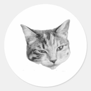 Subtiele knipoog ronde sticker