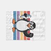 Subtiele koele weerstand Penguin Tarieven Protest Fleece Deken (Voorkant (Horizontaal))