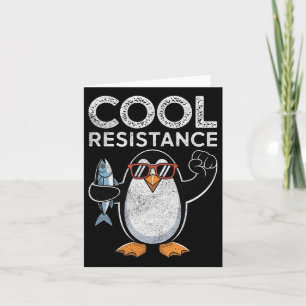 Subtiele koele weerstand Penguin Tarieven Protest Kaart