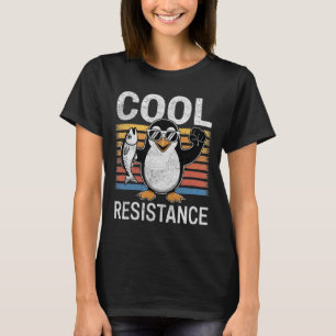 Subtiele koele weerstand Penguin Tarieven Protest T-shirt