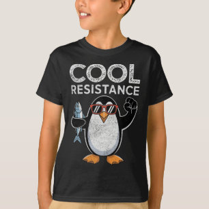Subtiele Koele Weerstand Pinguïn Tarieven Protest T-shirt